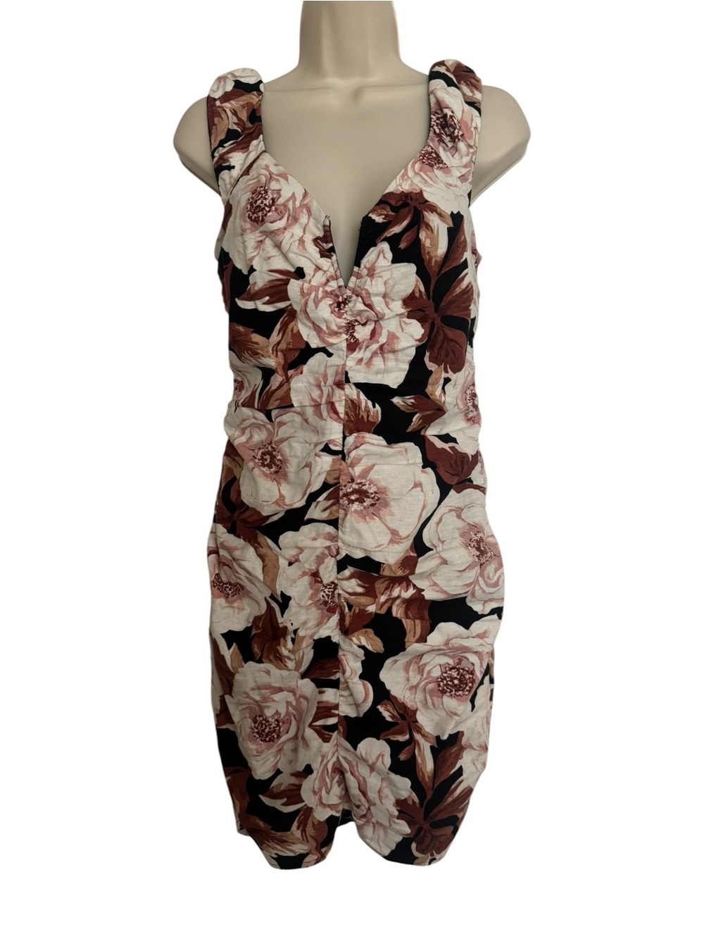 Express Women's Floral Sleeveless Dress Vintage 2000s Cottagecore Size Small